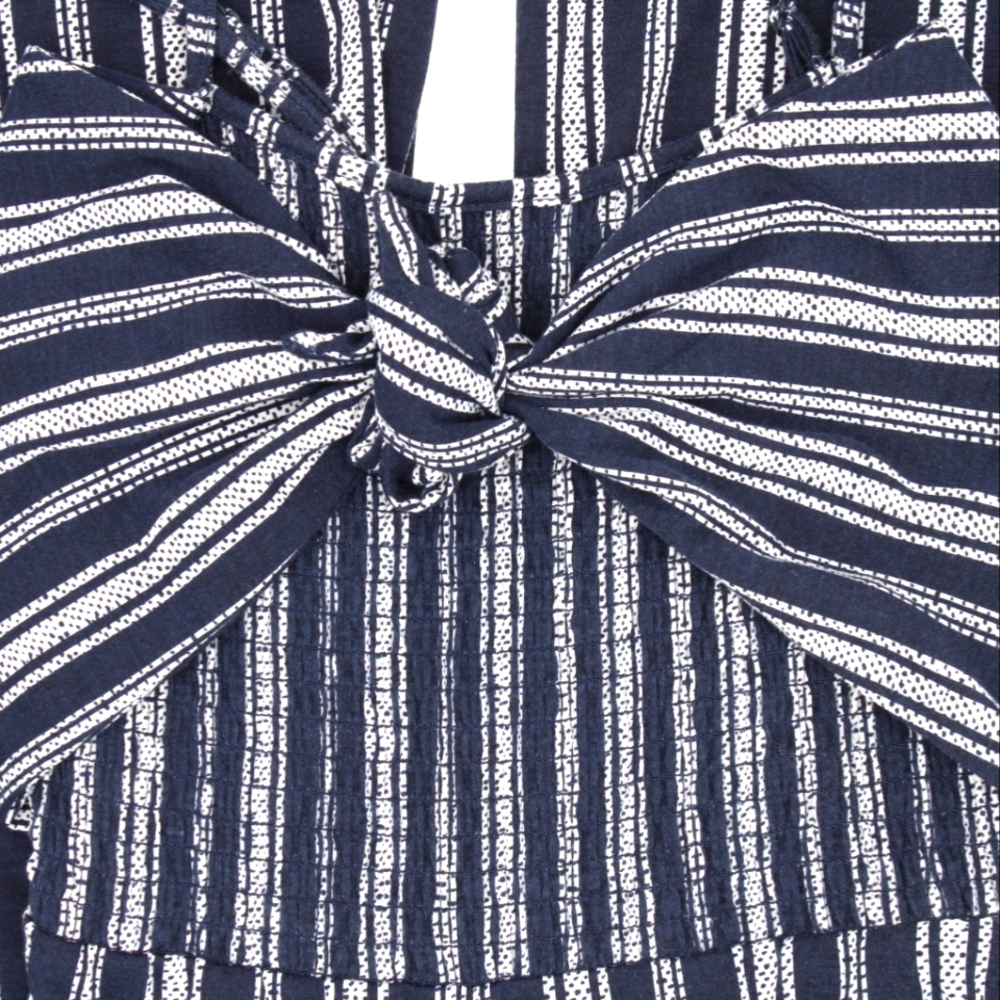 No Boundaries Navy & White Striped Romper Pants – Size XS - Picture 4 of 6